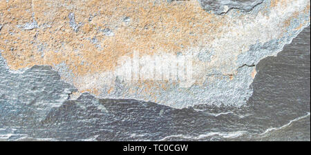 Old cracked wall with silver paint texture background Stock Photo