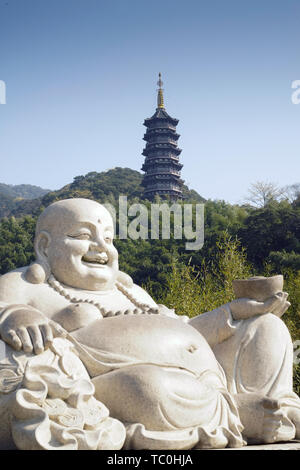 Statue of Tian Tong Temple Stock Photo