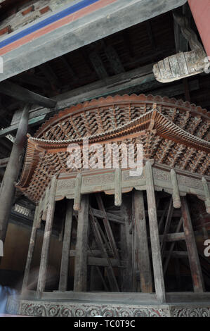 Hebei Zhengding Longxing Temple Tibetan Sutra cabinet Rotary Tibetan Pavilion Stock Photo