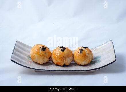 egg yolk crisp Stock Photo