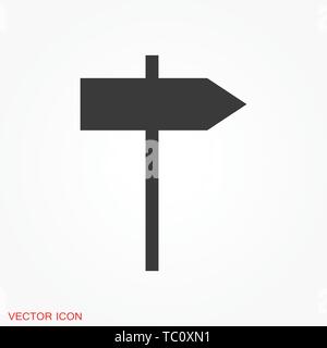 Signpost icon vector sign symbol Stock Vector