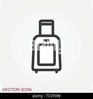 Travel bag icon vector sign symbol for design Stock Vector