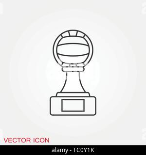 Volleyball icon vector sign symbol for design Stock Vector