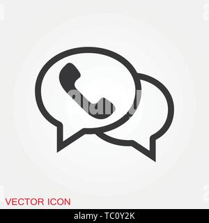 Telephone icon, Whatsapp icon vector sign symbol for design Stock Vector