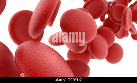 3d rendered platelet model Stock Photo