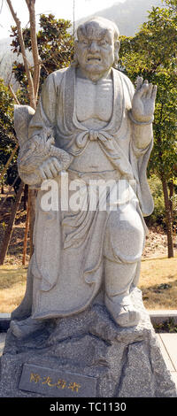 Statue of Tian Tong Temple Stock Photo