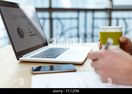 Comment financial reports Stock Photo