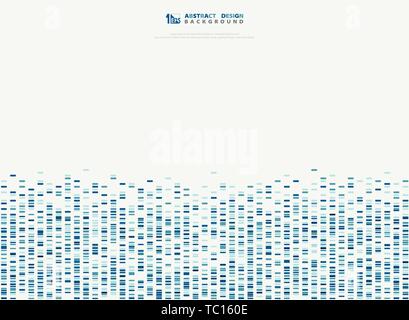 Abstract blue geometric square pattern sound waves. You can use for cover pattern design, artwork, template, presentation. illustration vector eps10 Stock Vector