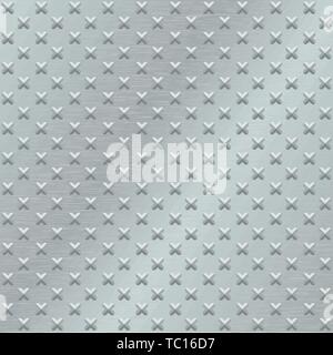 Vector illustration. Metal texture background. Steel crosses Stock Vector