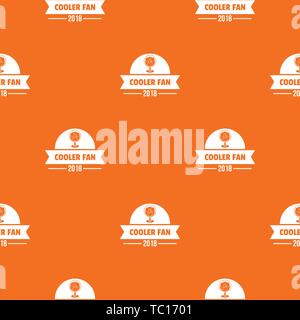 Fan cooler pattern vector orange Stock Vector