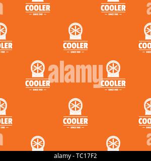 Power cooler pattern vector orange Stock Vector