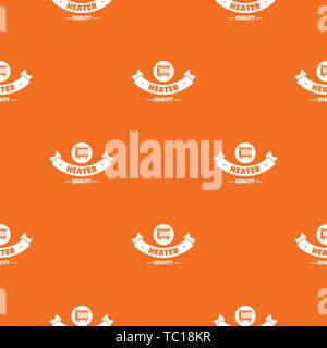 Quality heater pattern vector orange Stock Vector