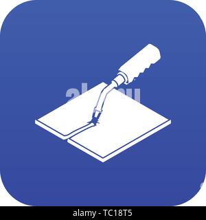 Welding torch icon blue vector Stock Vector