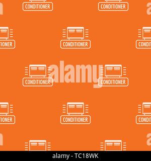 Conditioner pattern vector orange Stock Vector