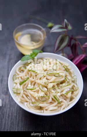 Cold vegetables, cold noodles are not the same every day. Stock Photo