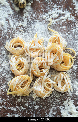 Handmade pasta Stock Photo