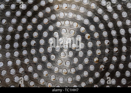 Grunge patterned rusty metal surface texture Stock Photo