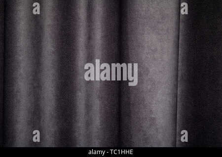 Dark fabric textile curtain texture Stock Photo