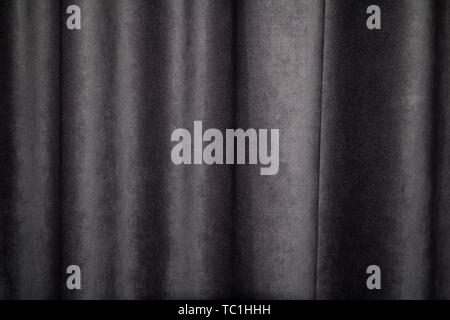 Dark fabric textile curtain texture Stock Photo
