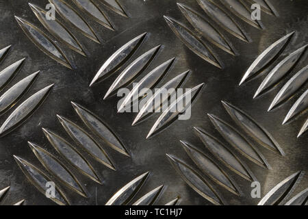 Patterned aluminium metal surface texture Stock Photo