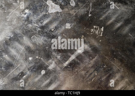 Brushed aged metal surface texture Stock Photo