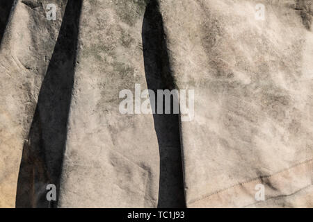 White aged canvas surface texture Stock Photo