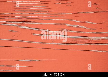 Red painted wood surface texture Stock Photo