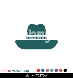 Hat icon logo, vector sign symbol for design Stock Vector