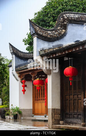 Fuzhou,Fujian province,China-07 MAR 2019: the famous historic and cultural area Sanfang Qixiang (Three Lanes and Seven Alleys) in Fuzhou Stock Photo