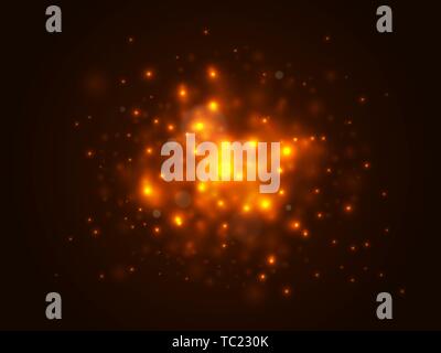 Abstract Light Bokeh background with lens flare dots in Pink vector ...