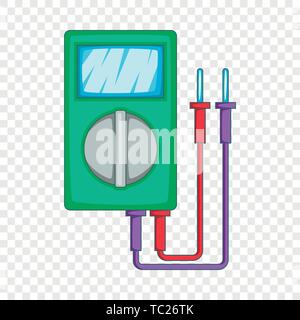 Multimeter icon, cartoon style Stock Vector