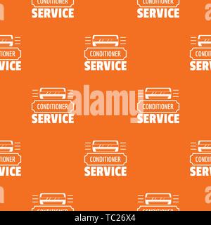 Service conditioner pattern vector orange Stock Vector