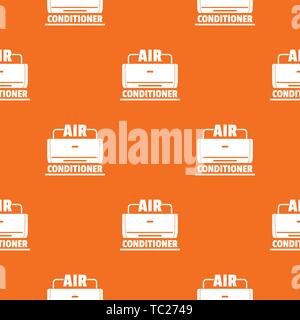 Air conditioner pattern vector orange Stock Vector