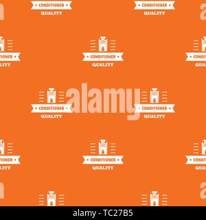 Quality conditioner pattern vector orange Stock Vector