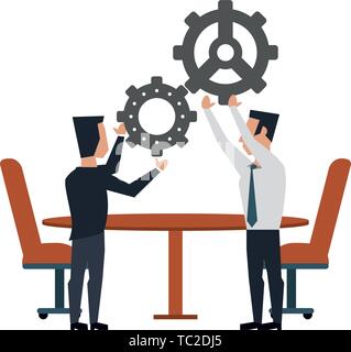 business people avatars cartoon characters Stock Vector