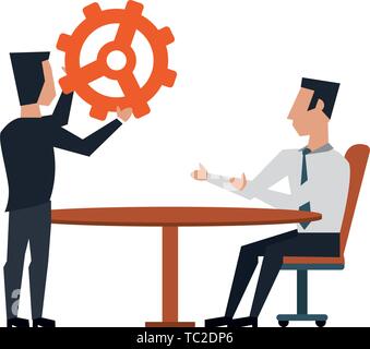 business people avatars cartoon characters Stock Vector