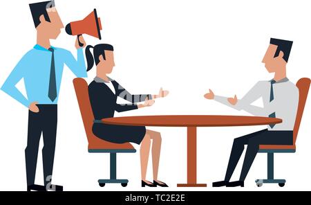 business people avatars cartoon characters Stock Vector