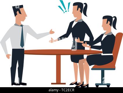 business people avatars cartoon characters Stock Vector