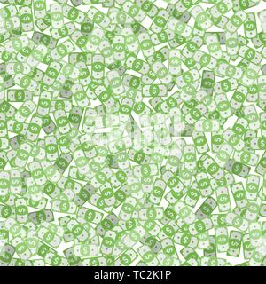 Abstract dollar. Vector illustration. Money design. Seamless pattern background Stock Vector