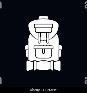 Backpack icon logo, vector sign symbol for design Stock Vector