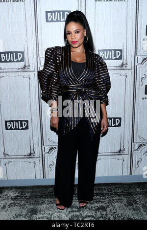 New York, USA. 4 June, 2019. Sanaa Lathan at the BUILD Series discussing the new CBS 'Twilight Zone' series episode entitled 'Replay' at BUILD Studio. Credit: Steve Mack/Alamy Live News Stock Photo