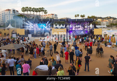 Cannes, France. 04th June, 2019. Cannes, France - June 04, 2019: MIDEM, the International B2B Music Market with | usage worldwide Credit: dpa/Alamy Live News Stock Photo