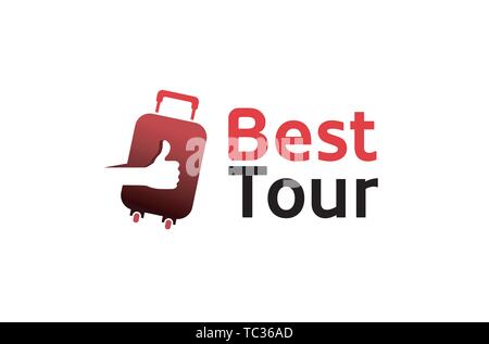 Thumb Hand Bag Creative Air Design Logo Vector Symbol Illustration Stock Vector
