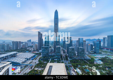 shenzhen city skyline Stock Photo