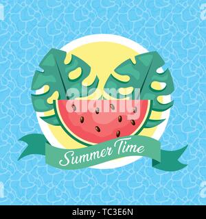 summer time poster Stock Vector