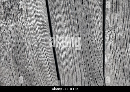 Old wind-eroded old wooden door, texture of old wooden door, background material Stock Photo