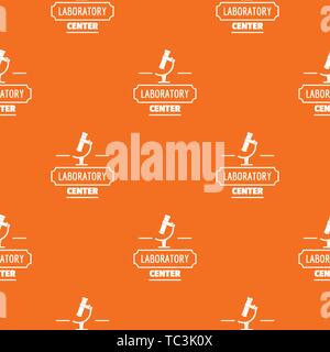 Research medical pattern vector orange Stock Vector