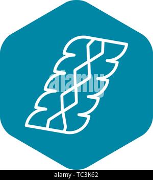Jewish clothes icon, outline style Stock Vector