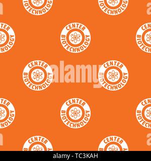 Research molecule pattern vector orange Stock Vector