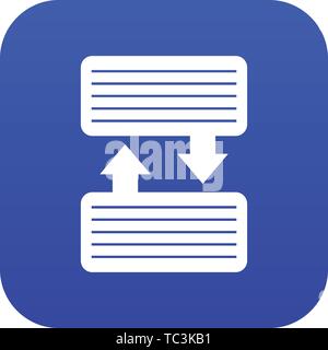 Infographic blocks with arrows icon blue vector isolated Stock Vector ...